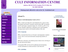 Tablet Screenshot of cultinformation.org.uk